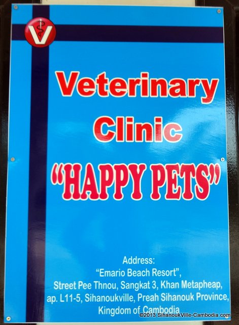 Happy Pets Veternarian in SihanoukVille Cambodia.